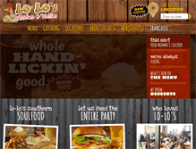 Tablet Screenshot of loloschickenandwaffles.com